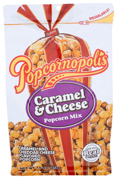 POPCORNOPOLIS: Caramel Cheese Popcorn Mix, 7.5 oz