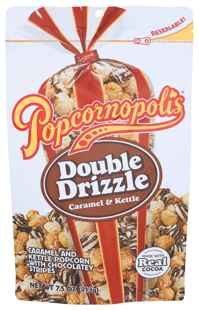 POPCORNOPOLIS: Double Drizzle Popcorn, 7.5 oz