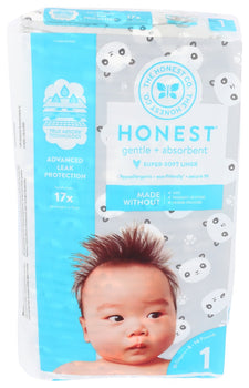 THE HONEST COMPANY: Diaper Pandas Size 1, 35 pk