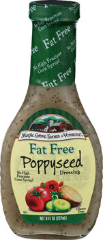 MAPLE GROVE: Fat Free Poppyseed Dressing, 8 oz