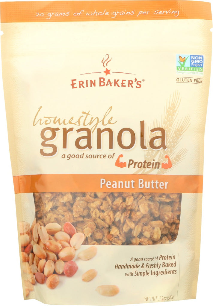 ERIN BAKERS: Homestyle Granola Peanut Butter, 12 oz