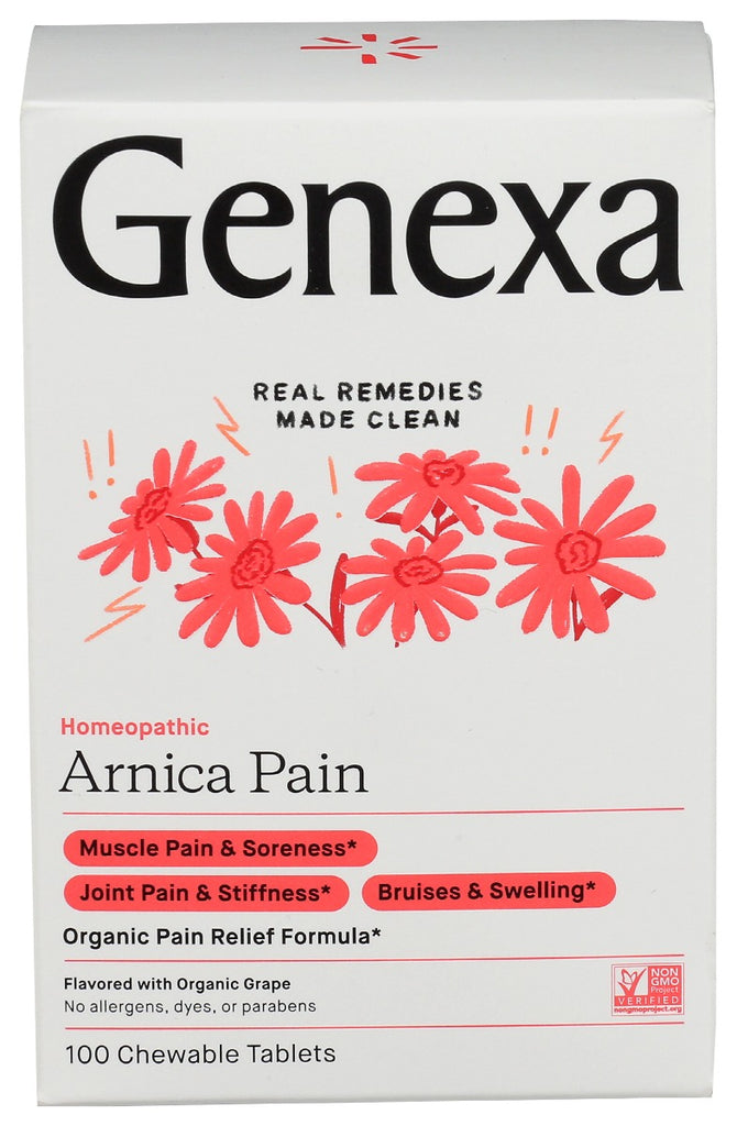 GENEXA: Arnica Organic Pain Relief, 100 tb