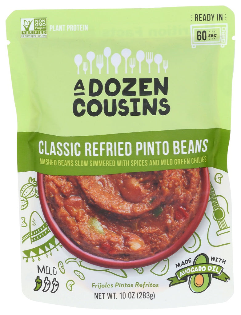 A DOZEN COUSINS: Classic Refried Pinto Beans, 10 oz