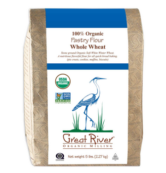 GREAT RIVER ORGANIC MILLING: Organic Whole Wheat Pastry Flour, 5 lb