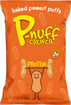 PNUFF: Baked Peanut Puffs Roasted Peanut Flavor, 4 oz