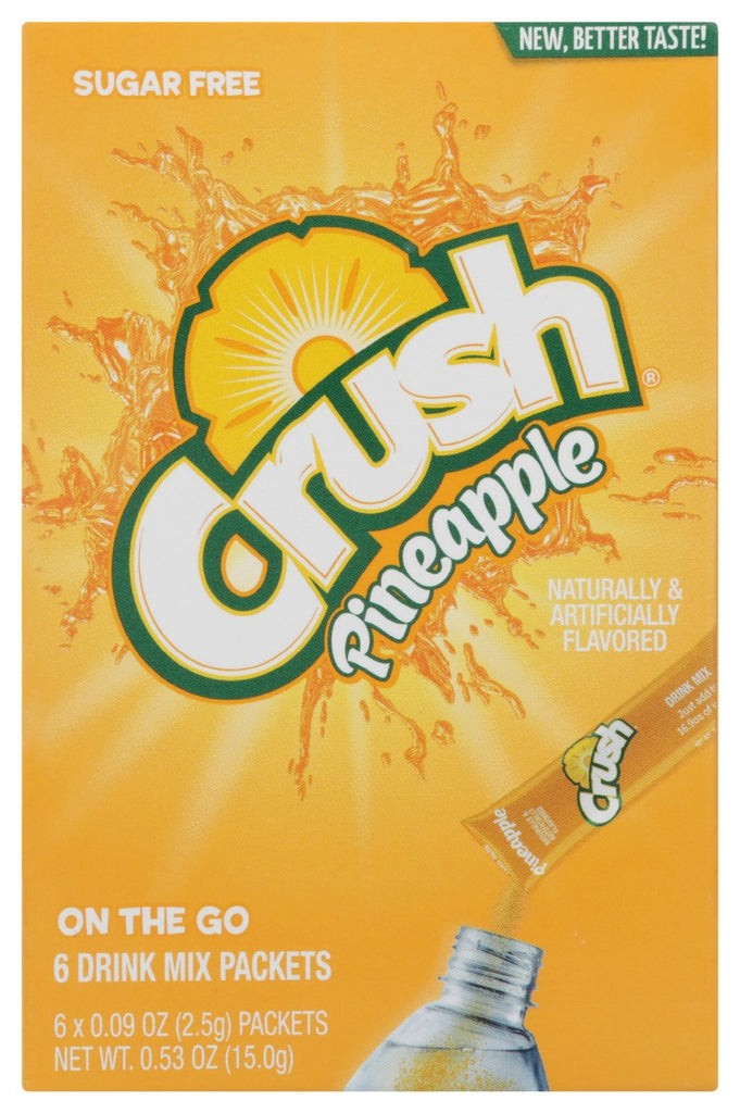 CRUSH: Pineapple Powder Drink Mix 6 Packets, 0.54 oz