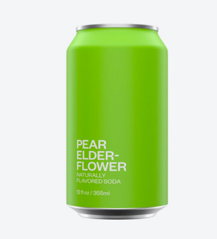 UNITED SODAS OF AMERICA: Pear Elderflower Soda, 12 fo