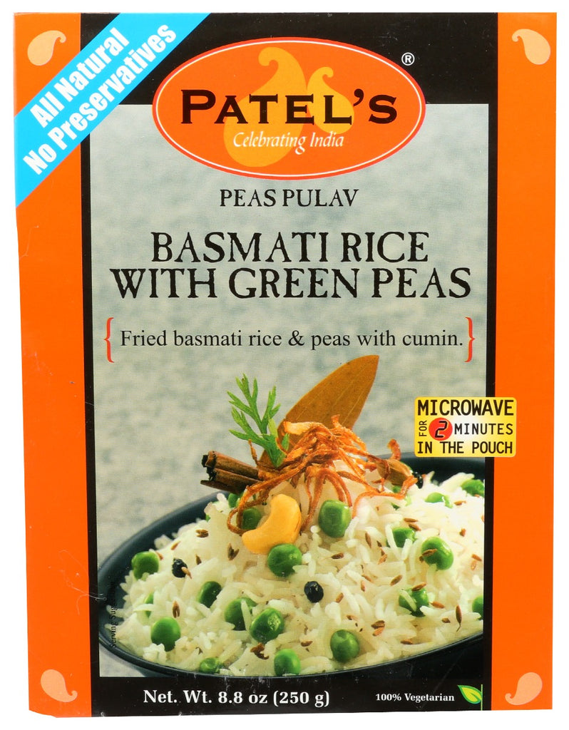 PATEL: Basmati Rice with Green Peas, 8.8 oz