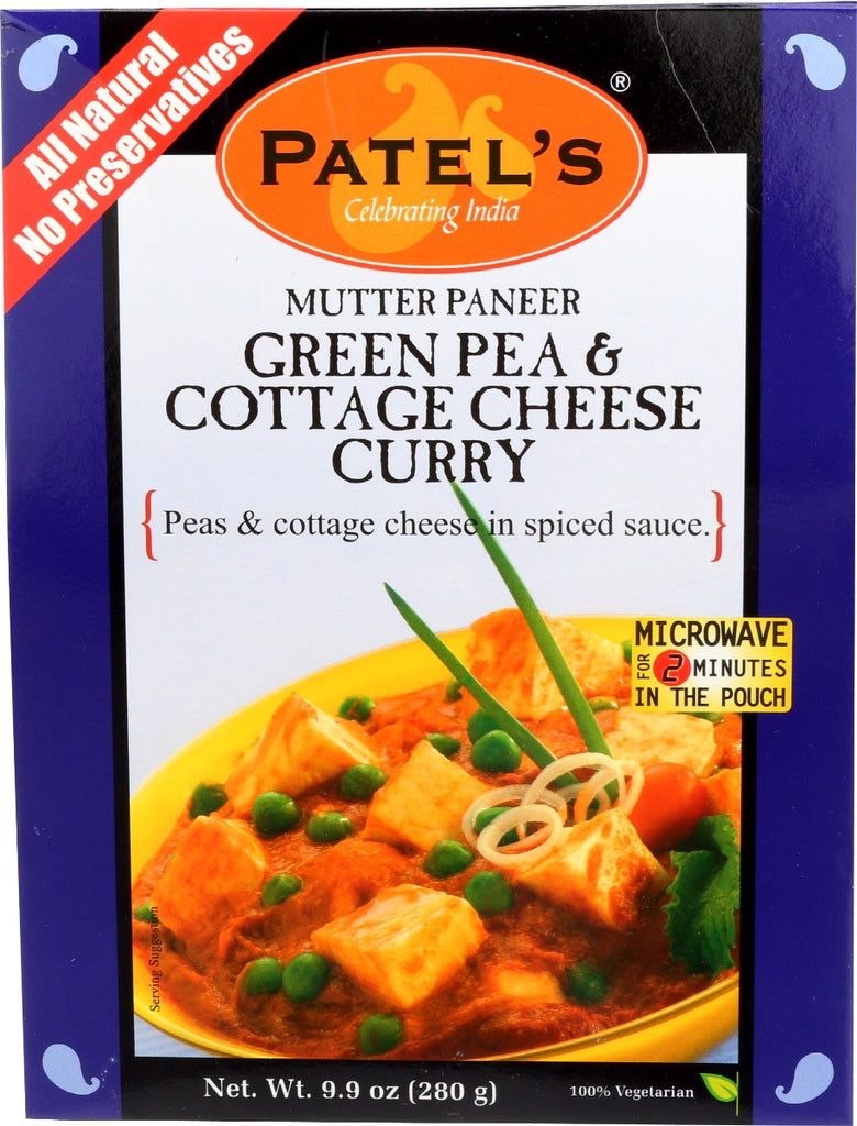 PATEL: Mutter Paneer Green Pea Cottage Cheese Curry, 9.9 oz