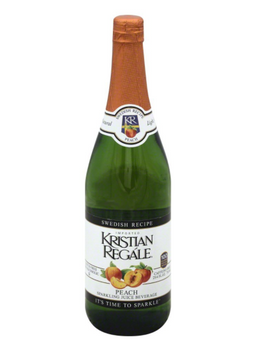 KRISTIAN REGALE: Peach Sparkling Juice, 25.4 fo