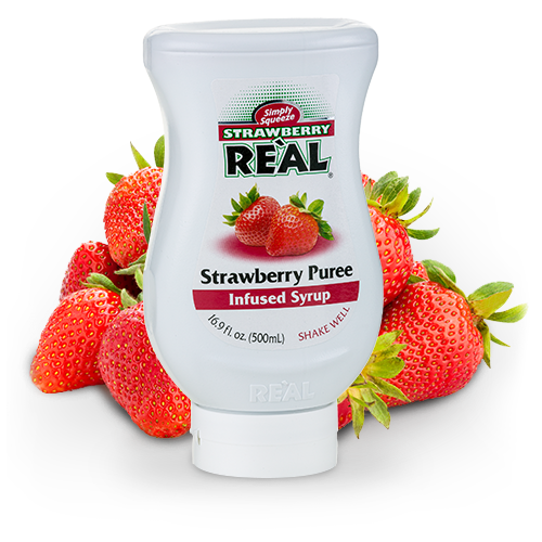 COCO REAL: Strawberry Real, 16.9 fo