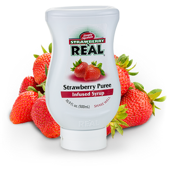 COCO REAL: Strawberry Real, 16.9 fo