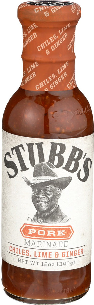 STUBBS: Chili Lime And Ginger Pork Marinade, 12 oz