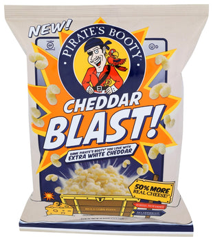 PIRATE BRANDS: Puffs Cheddar Blast, 4 oz