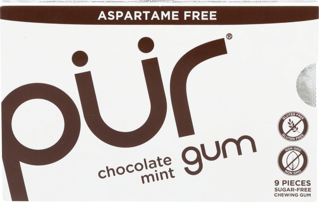 PUR: Chocolate Mint Gum, 9 pc