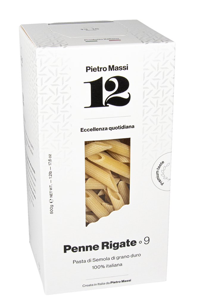 PASTA MASSI: Penne Rigate 9, 16 oz