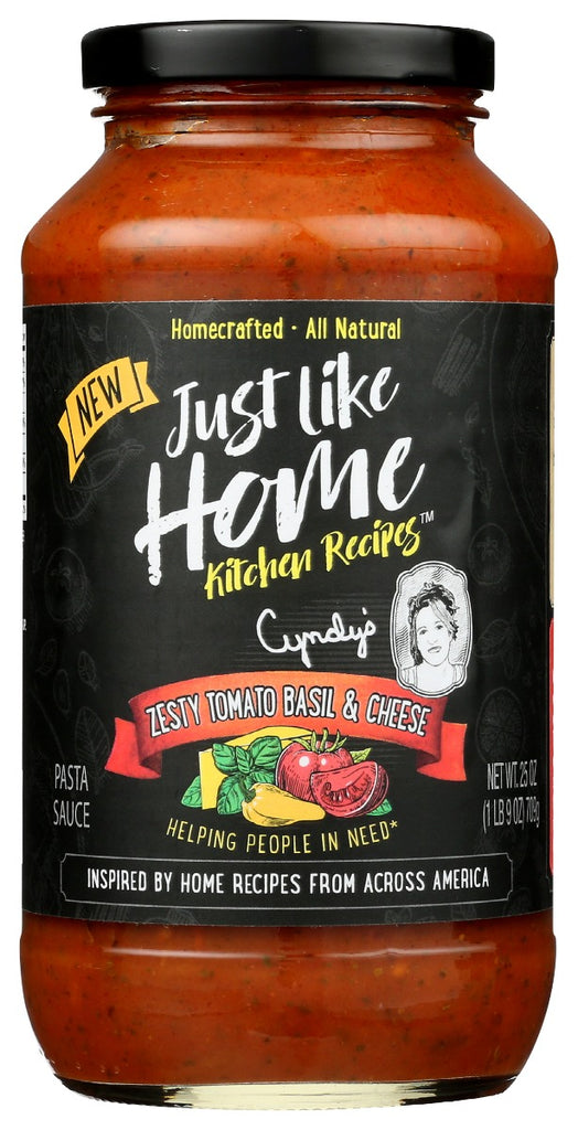 JUST LIKE HOME: Sauce Zst Tom Bas Cheese, 25 oz