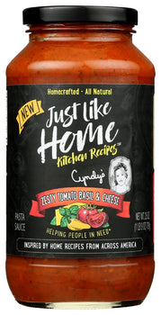 JUST LIKE HOME: Sauce Zst Tom Bas Cheese, 25 oz