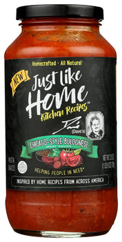 JUST LIKE HOME: Sauce Bolognese Chi-Style, 25 oz