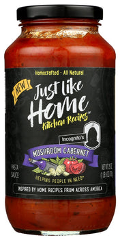 JUST LIKE HOME: Sauce Mushroom Cabernet, 25 oz