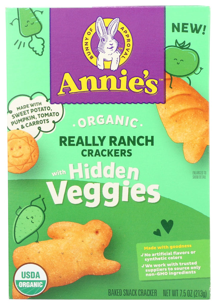 ANNIES HOMEGROWN: Cracker Veggie Ranch Org, 7.5 oz