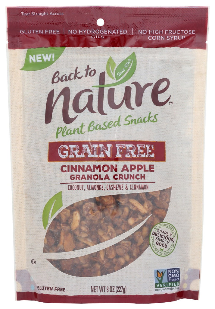 BACK TO NATURE: Granola Cinnamon Apple, 8 oz