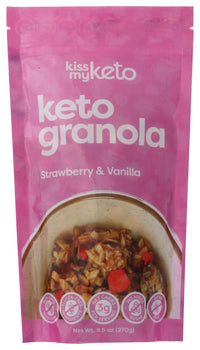 KISS MY KETO: Granola Strwberry Vanilla, 9.5 oz