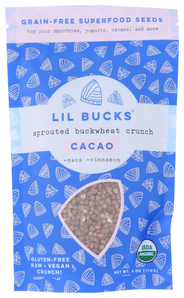 LIL BUCKS: Buckwheat Sprouted Cacao, 6 oz