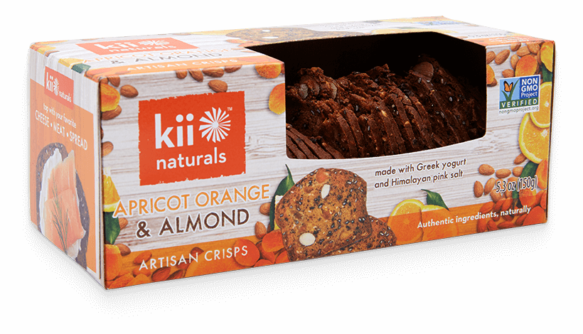 KII NATURALS: Apricot Orange & Almond Crisps, 5.3 oz