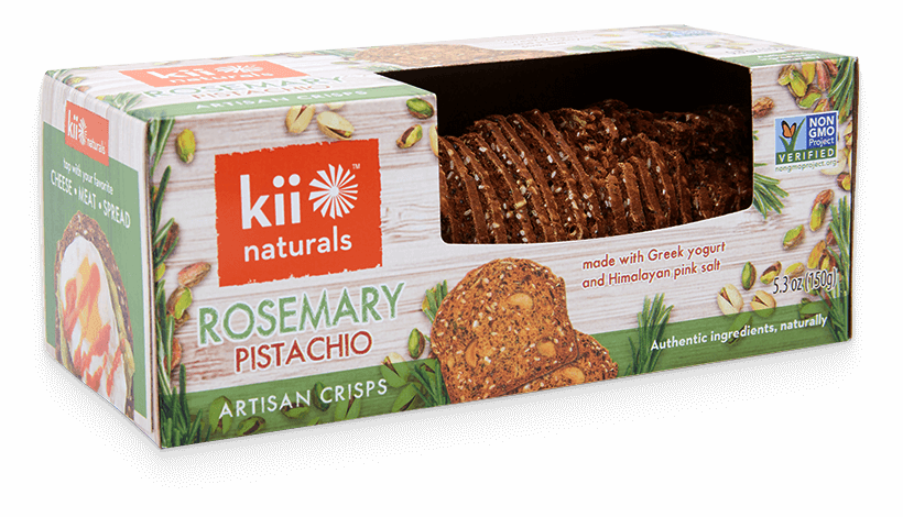 KII NATURALS: Rosemary & Pistachio Crisps, 5.3 oz