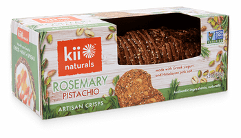 KII NATURALS: Rosemary & Pistachio Crisps, 5.3 oz