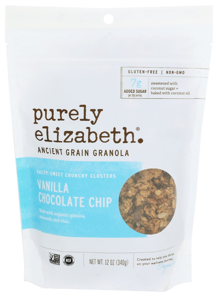 PURELY ELIZABETH: Granola Vanilla Chocolate Chip, 12 oz