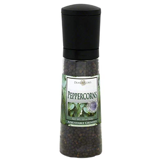 DEAN JACOBS: Grinder Jumbo Black Peppercorns, 5.8 oz