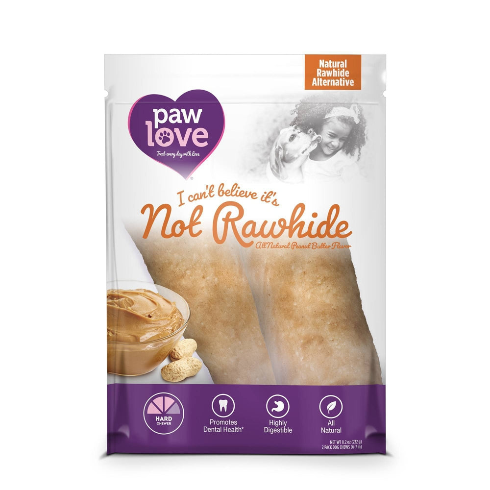 PAW LOVE: Not Rawhide Peanut Butter, 2 pc