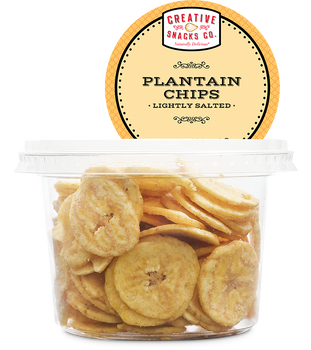 CREATIVE SNACK: Plantain Chips with Salt Cup, 3.5 oz