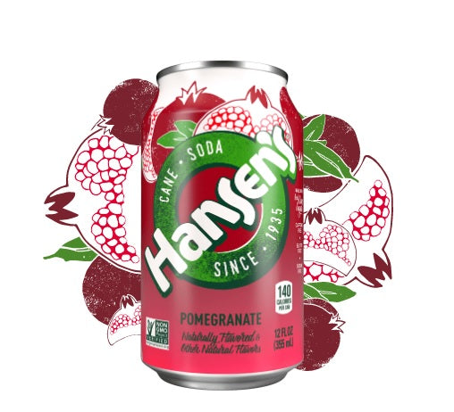 HANSEN: Cane Soda Pomegranate 6-12oz, 72 oz