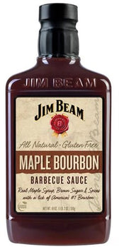 JIM BEAM: Sauce Bbq Mpl Bourbon, 18 oz