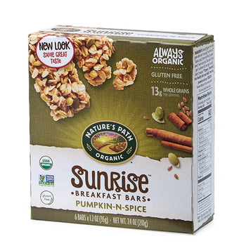 NATURES PATH: Sunrise Pumpkin-n-Spice Chewy Granola Bars 6 Bars, 7.4 oz