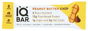 IQ BAR: Peanut Butter Chip Bar, 1.6 oz