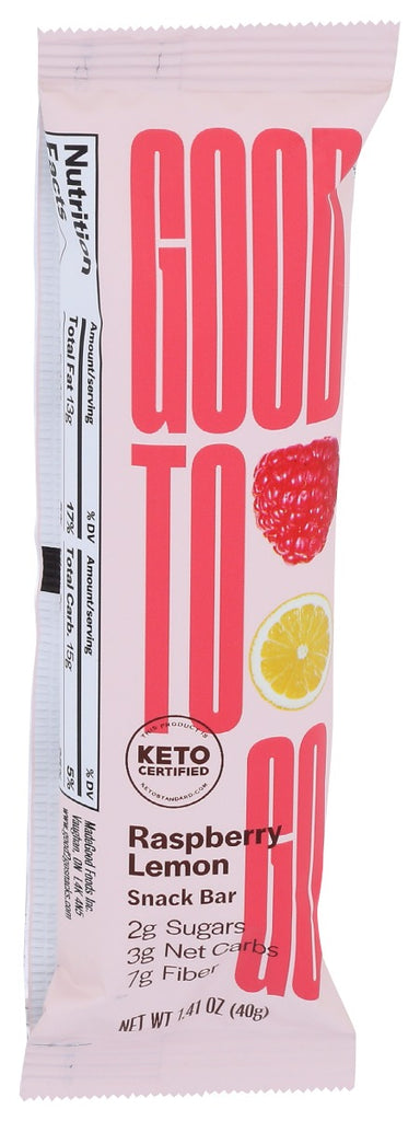 GOOD TO GO: Raspberry Lemon Snack Bar, 1.4 oz