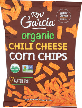 RW GARCIA: Organic Chili Cheese Corn Chips, 7.5 oz