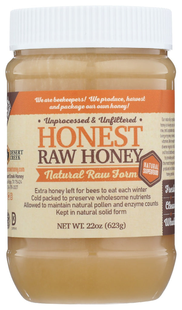 DESERT CREEK HONEY LLC: Honest Raw Honey, 22 fo