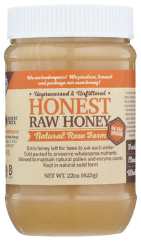 DESERT CREEK HONEY LLC: Honest Raw Honey, 22 fo