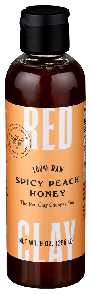 RED CLAY: Spicy Peach Honey, 9 oz