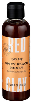 RED CLAY: Spicy Peach Honey, 9 oz