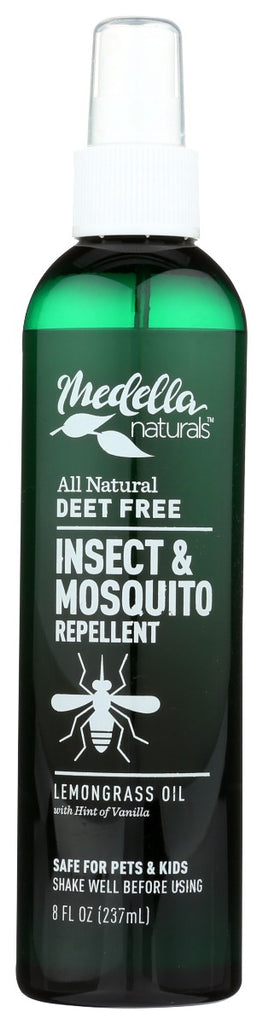 MEDELLA NATURALS: Natural Insect and Mosquito Repellent, 8 oz