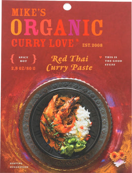 CURRY LOVE: Red Thai Curry Paste, 2.8 oz