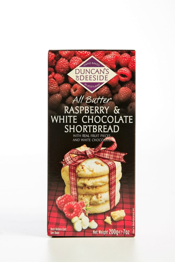 DUNCAN: All Butter Raspberry and White Chocolate Shortbread, 7.3 oz