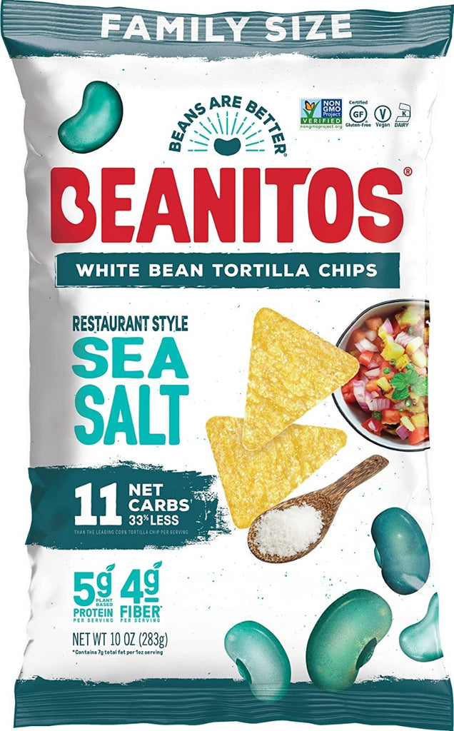 BEANITOS: Restaurant Style Bean Chips, 10 oz