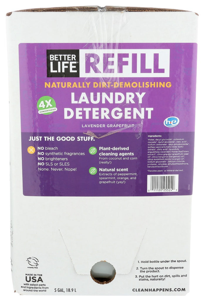 BETTER LIFE: Laundry Detergent Lavender Grapefruit, 5 ga